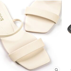 Women's Cream Sandals MICAS summer ivory slide on shoes 9